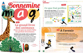 Double page de la rubrique Bonnemine Mag