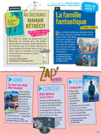 Double page de la rubrique Zap