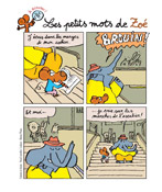 Page de la rubrique Les petits mots de Zoé