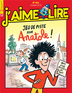 Couverture du magazine J'aime lire, n° 501, octobre 2018 - Jeu de piste pour Anatole !