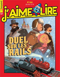 Couverture du magazine J'aime lire, n° 504, janvier 2019 - Duel sur les rails