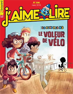 Couverture du magazine J'aime lire, n° 506, mars 2019 - Le club des as - Le voleur de vélo