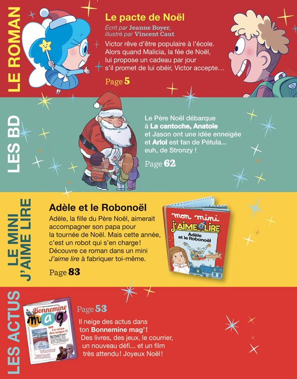 Sommaire du magazine J'aime lire, n° 515, décembre 2019 - Le Pacte de Noël