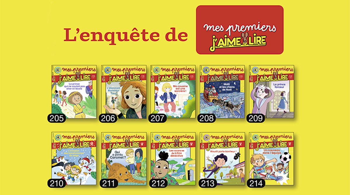Enquête Mes premiers J’aime lire 2020 : les gagnants - J'aime lire