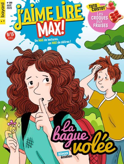 Couverture du magazine J'aime Lire Max n°260, août 2020