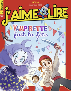 Couverture du magazine J'aime lire, n° 526, novembre 2020 - Vampirette fait la fête