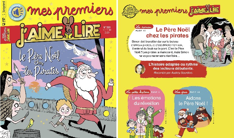 Au sommaire du magazine “Mes premiers J'aime lire”, n°220, décembre 2020