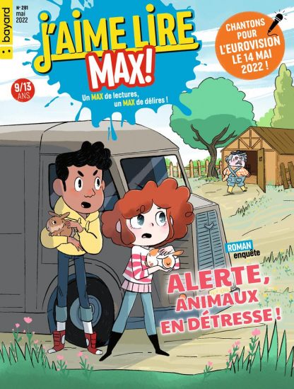 Couverture du magazine J'aime Lire Max n°281, mai 2022 - Alerte, animaux en détresse !