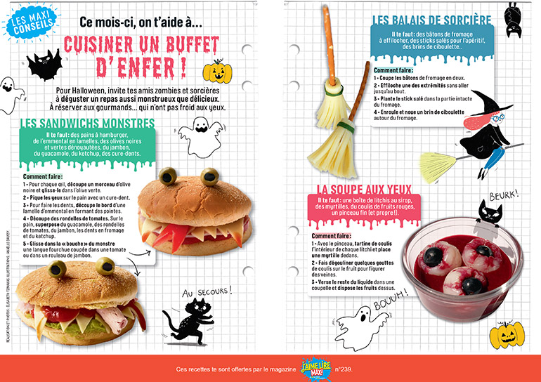 Recettes : un buffet d’enfer pour Halloween