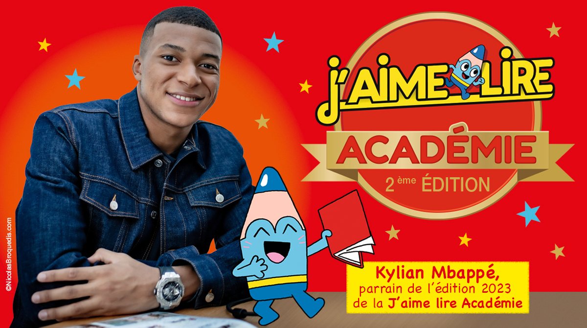 J'aime lire Académie 2023, parrainée par Kylian Mbappé