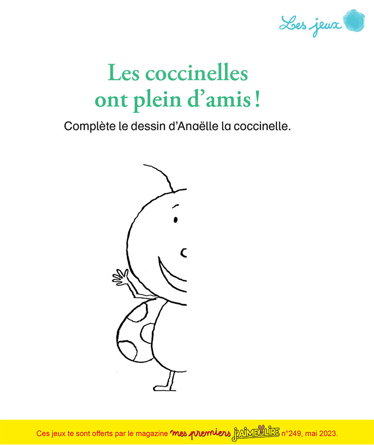 Les coccinelles ont plein d’amis !, Mes premiers J'aime lire, n°249, mai 2023. Illustration : Pascal Lemaître.